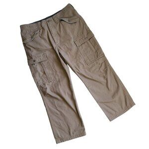 Duluth Trading Fire Hose Fatigue Pants 38 x 30 Actual 34 x 27.5 Khaki Tactical